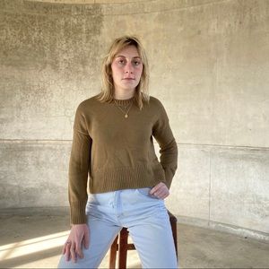 Everlane Cotton Olive Sweater
